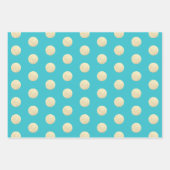 Girly Glam Hot Pink Sparkling Glittery Polka Dots Geschenkpapier Set (Vorderseite 3)