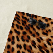 Girly Glam Leopard Kisses Lips Strandtuch (Beispiel)