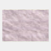 Girly Glam Lila Gold Liebe Peace Geschenkpapier Set (Vorderseite)