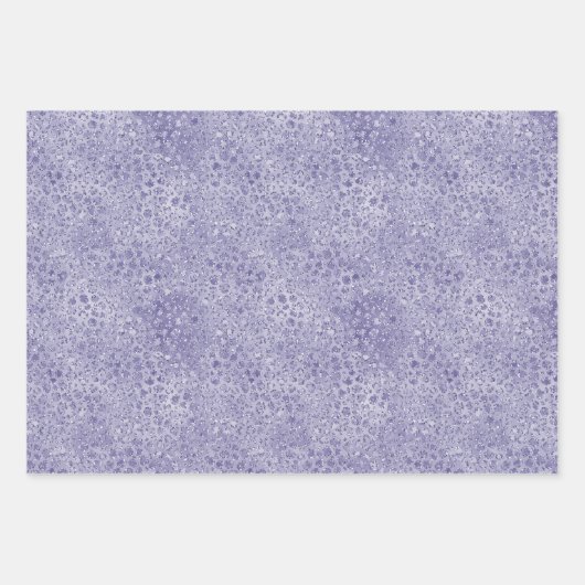 Girly Glam Lilac Lila Animal Print Glitzer Geschenkpapier Set (Vorderseite 3)