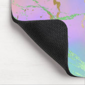 Girly Glam Marble | Trendy Playful Pastel Ombre Mousepad (Ecke)