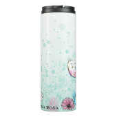 *~* Girly Glam Mermaid Glitzer Mercat Thermosbecher (Rückseite)