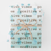 Girly Glam Mint Aquamarines Aqua Tropische Ananas Geschenkpapier Set (Beispiel)