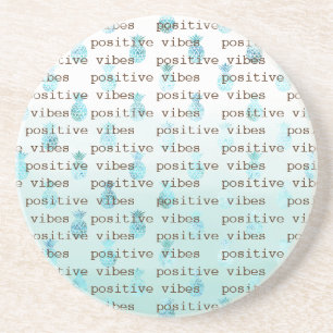 Girly Glam Mint Aquamarines Aqua Tropische Ananas Getränkeuntersetzer