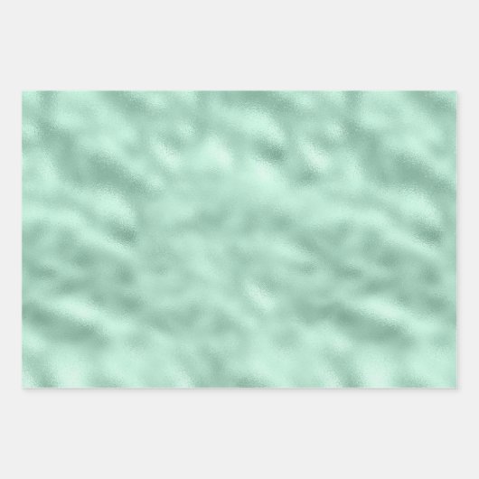 Girly Glam Minze Animal Print Geschenkpapier Set (Vorderseite 3)