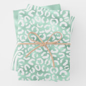 Girly Glam Minze Animal Print Geschenkpapier Set (Beispiel)