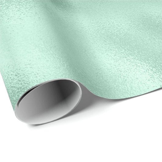 Girly Glam Minze Geschenkpapier (Rolleneckpunkt)