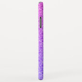 Girly Glam Ombre Lila Glitzer Glitzern Monogram Case-Mate iPhone Hülle (Hinten/Rechts)