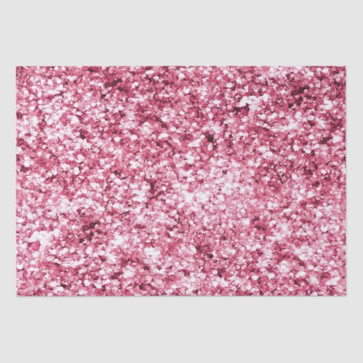 Girly Glam Pink Glitzer Seidenpapier (Vorderseite)