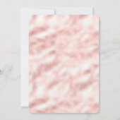 Girly Glam Pink Glitzer Sparkle Confetti Einladung (Rückseite)