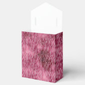 Girly Glam Pink Glitzy Dots Zebra Print Geschenkschachtel (Geöffnet)