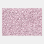 Girly Glam Pink Glitzy Sparkle Glitzer Geschenkpapier Set (Vorderseite 2)