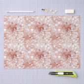 Girly Glam Pink Rose Gold Floral Seidenpapier (Handwerk)