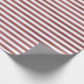 Girly Glam Red Stripes Geschenkpapier (Ecke)