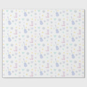 Girly Glam Rockstar Cowgirl Pop Star Party Geschenkpapier (Flach)