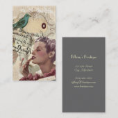 girly Glamour französischen Visitenkarte (Vorne/Hinten)