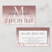 Girly Glamour Pinkish Glittering Hair WELLNESS-CEN Visitenkarte (Vorne/Hinten)