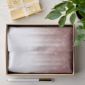 Girly Glamour Rose Gold Glitzer Streifen glänzend Seidenpapier (Geschenk)