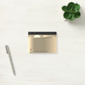 Girly Glittery Goldherzen, High Heels Personalisie Post-it Klebezettel (Büro)