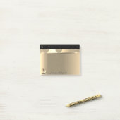 Girly Glittery Goldherzen, High Heels Personalisie Post-it Klebezettel (Auf Schreibtisch)