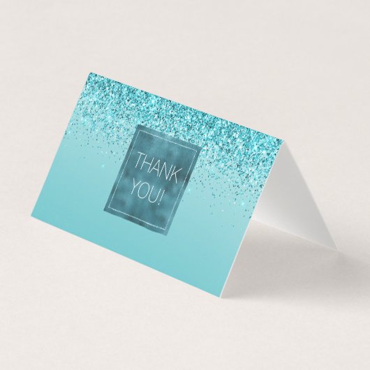 Girly Glitz Aqua Turquoise Glitzer (Vorderseite)