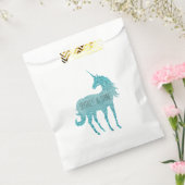 Girly Glitz Aqua Turquoise Glitzer Unicorn Geschenktütchen (Versiegelt)