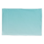 Girly Glitz Aqua Turquoise Glitzer Unicorn Kissenbezug (Rückseite)