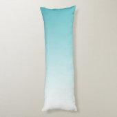 Girly Glitz Aqua Turquoise Glitzer Unicorn Seitenschläferkissen (Rückseite (Vertikal))