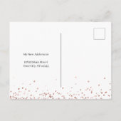 Girly Glitzer, den ich Personalisiert verschoben h Postkarte (Rückseite)