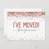 Girly Glitzer, den ich Personalisiert verschoben h Postkarte (Vorne/Hinten)