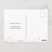 Girly Glitzer, den ich Personalisiert verschoben h Postkarte (Rückseite)