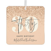 Girly Glitzer funkelt am 30. Autolufterfrischer (Rückseite)