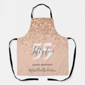 Girly Glitzer funkelt moderne Schürze (Vorderseite)