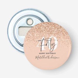 Girly Glitzer funkelt modernes 40. Party  Flaschenöffner