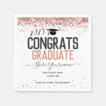 Girly Glitzer Graduation Party jedes Jahr Napkins