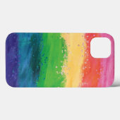 Girly Glitzer Rainbow Case-Mate iPhone Hülle (Rückseite (Horizontal))