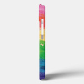 Girly Glitzer Rainbow Case-Mate iPhone Hülle (Rückseite / Links)