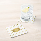 Girly Glitzer Rechteckiger Pappuntersetzer (Vor Ort)
