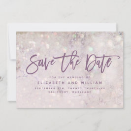 Girly Glitzer Rosa elegante Rose Goldene Hochzeit Save The Date