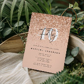 Girly Glitzer strahlt moderne 40. Geburtstag