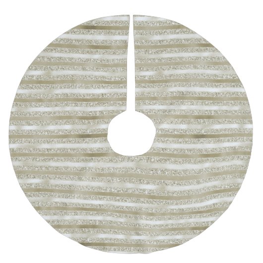 Girly Glitzy Glitzer Glam Golfer Polyester Weihnachtsbaumdecke (Vorderseite)