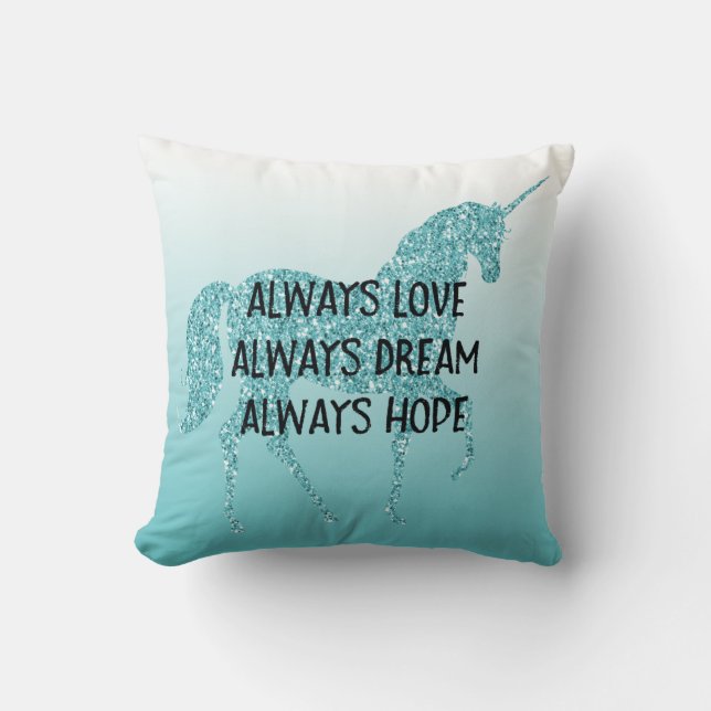 Girly Glitzy Glitzer Kissen (Vorderseite)