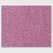 Girly Glitzy Pink Glitzer Geschenkpapier (Flach)