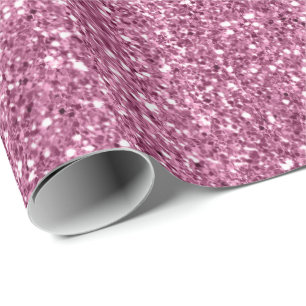 Girly Glitzy Pink Glitzer Geschenkpapier