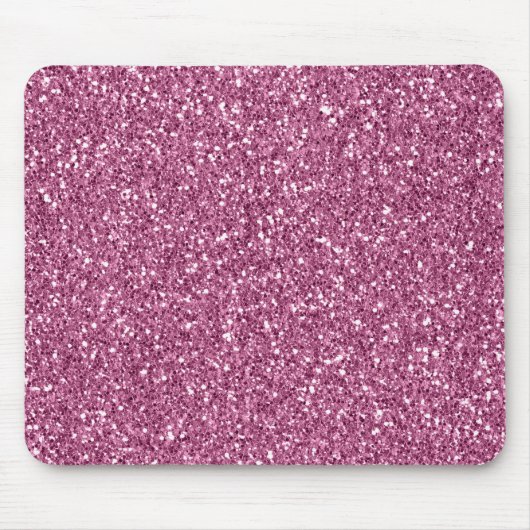Girly Glitzy Pink Glitzer Mousepad (Vorne)