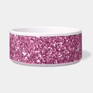 Girly Glitzy Pink Glitzer Napf