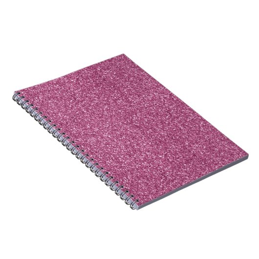 Girly Glitzy Pink Glitzer Notizblock (Rechte Seite)