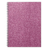 Girly Glitzy Pink Glitzer Notizblock (Vorderseite)