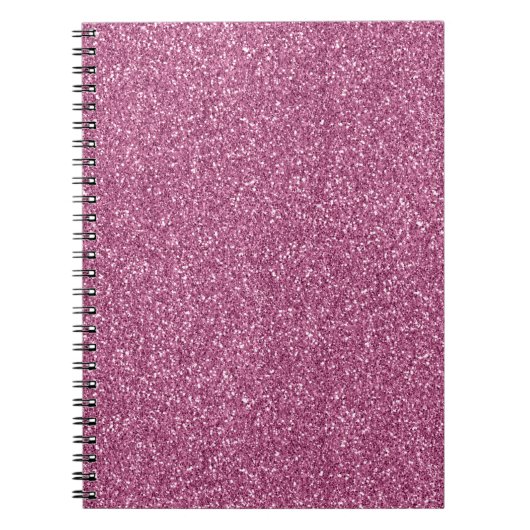 Girly Glitzy Pink Glitzer Notizblock (Vorderseite)