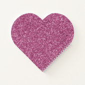 Girly Glitzy Pink Glitzer Notizblock (Rückseite)